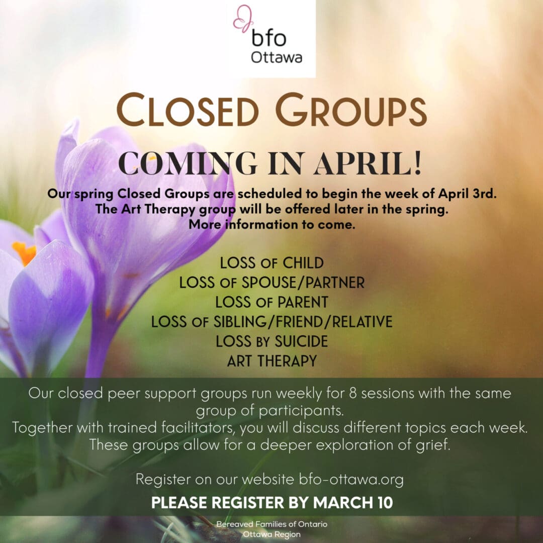 BFO Ottawa April 2023 Closed Groups ENG